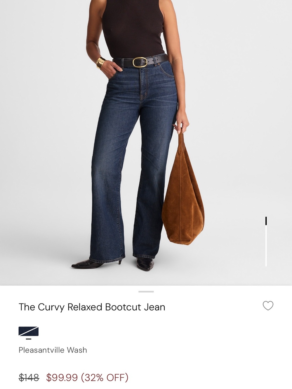 Madewell Curvy Relaxed Bootcut Jeans